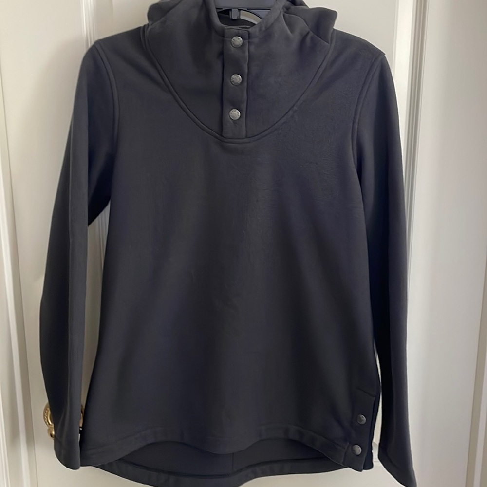 The North Face Hoodie with Snap Funnel Neck and Side snap detail